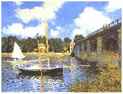 Claude Monet Le Pont routier, Argenteuil France oil painting artist